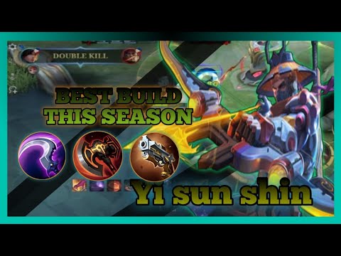 YI SUN SHIN BEST BUILD THIS SEASON #mlbb #mobilelegends