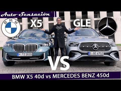 Comparativa 🇩🇪 Mercedes Benz GLE 450d vs BMW X5 40d ¿Cual es el REY 👑de los SUVs Alemanes?