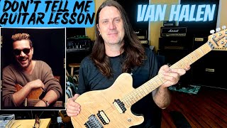 Dont Tell Me Guitar Lesson - Van Halen - How To Play Don&#39;t Tell Me By Van Halen On Guitar