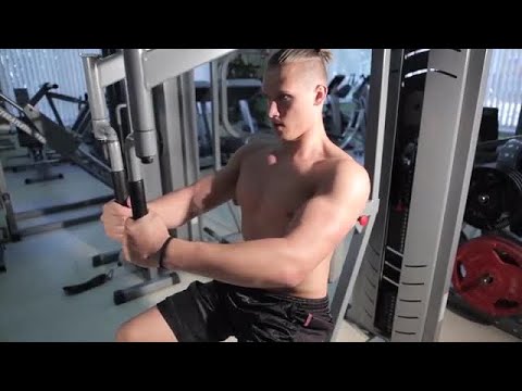 Man Exercising In The Gym Stock Video