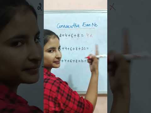 Sum of consecutive even numbers. #shorts #mathstricks