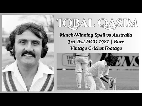 Iqbal Qasim’s Match-Winning Spell vs Australia | 3rd Test MCG 1981 | Rare Vintage Cricket Footage