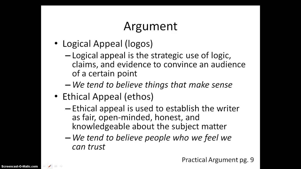 Academic Essay Development - Modal Methods - Argument