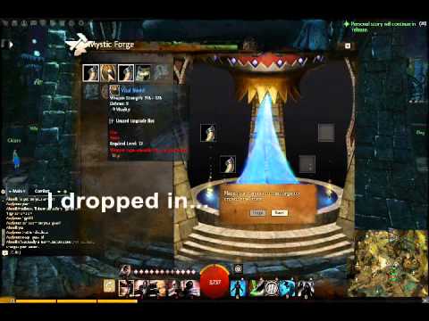 Azy's Guide to Guild Wars 2 - Demonstrating the Mystic Forge.wmv