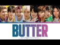 BTS 'Butter' feat. Megan Thee Stallion (Color Coded Lyrics) | ShadowByYoongi