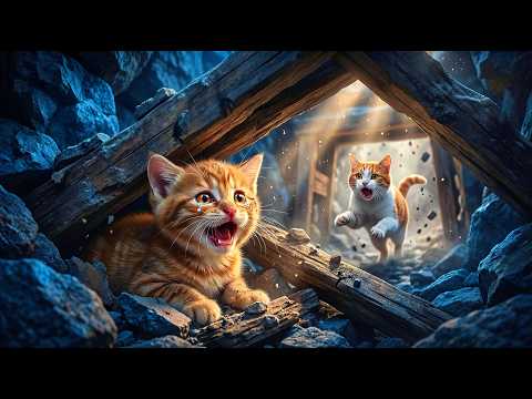 Ginger Kitten Sacrifice Himself...To Rescue Mama Cat From Collapse😿 ❤️‍🩹 | Emotional Sad Story