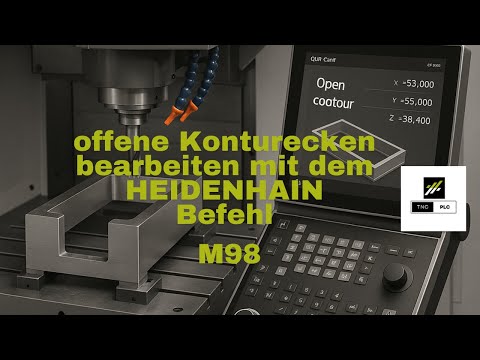 Der HEIDENHAIN Befehl M98: offene Konturecken bearbeiten, ohne die Kontur zu verbiegen !!!