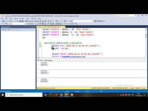 Sql Year Function