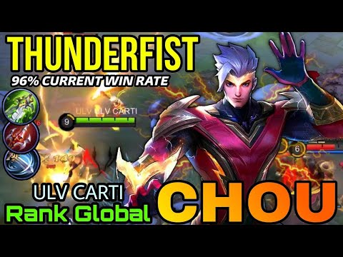 95% Current Win Rate Chou Thunderfist Perfect Offlaner!! - Supreme UAE No.1 Chou Wᴇᴇᴅ - MLBB Ep 72