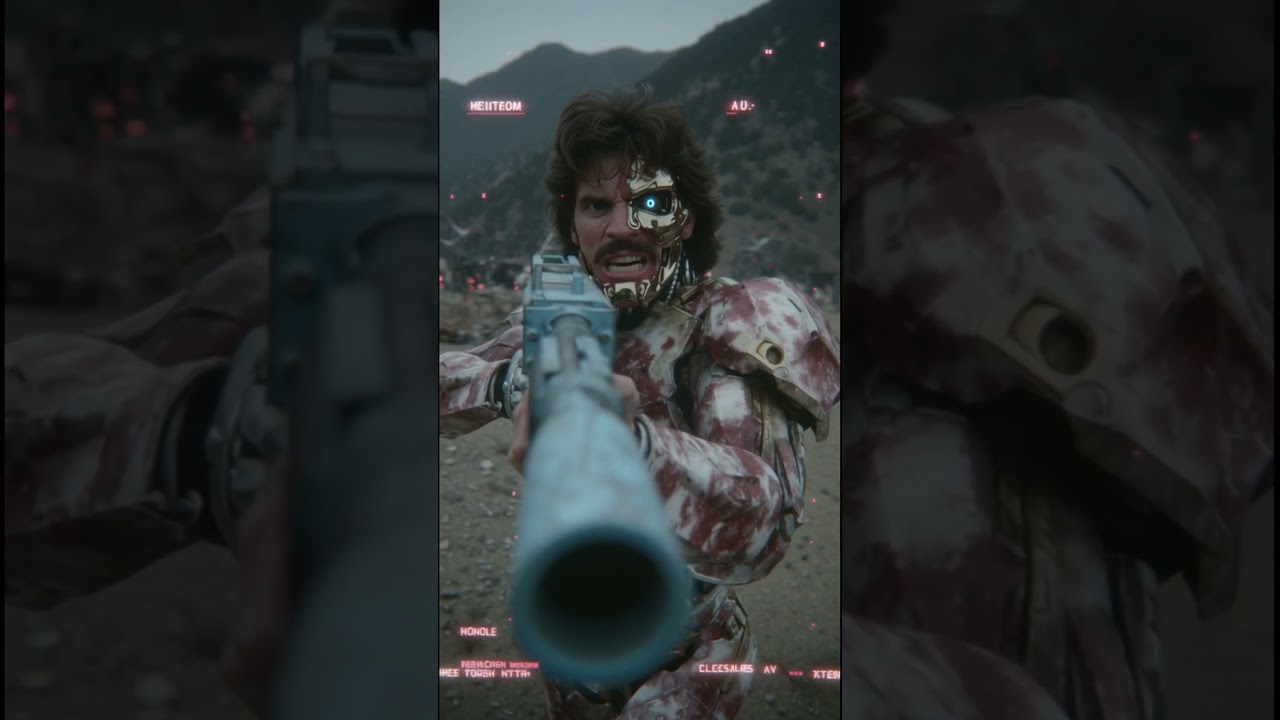 He Aims at You | AI-Generated Cyberpunk Assassin