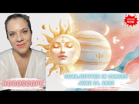 JUNE 24, 2025 SUN JUPITER CONJUNCTION FOR 12 ZODIAC SIGNS #HOROSCOPE #ASTROLOGY #ELENAMINA