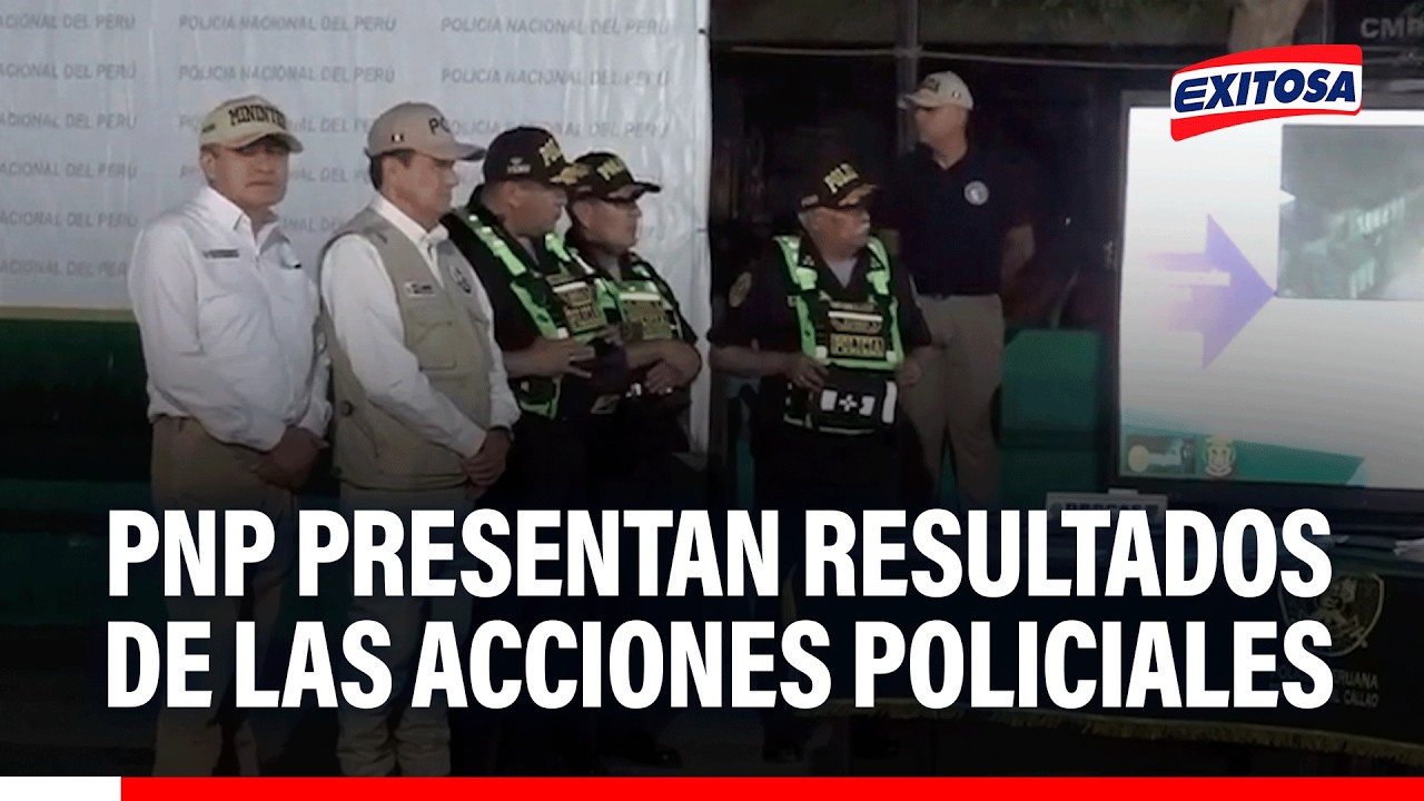 🔴🔵 Premier, Ministro del Interior, comandante Gral. de la PNP presentan resultados de las acciones