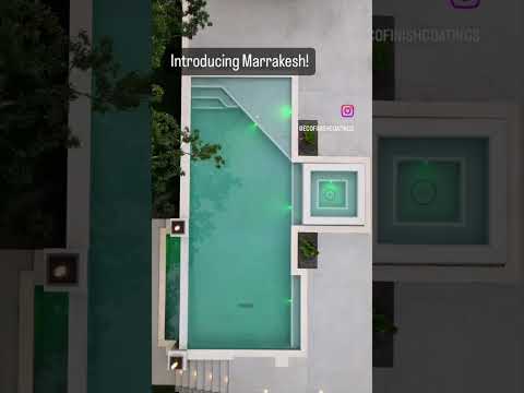 Transform your pool into a teal oasis with Marrakesh! | #ecoFINISH #polyFIBRO #poolcoating