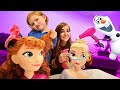 FROZEN 2 PRINCESS MAKEOVER!! Adley and Mom become Fairy Godmothers to help Disney Anna and Elsa!