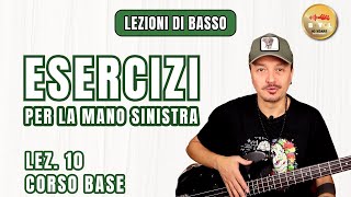 Lezioni di Basso Elettrico - Esercizi per la mano sinistra. Tecnica 