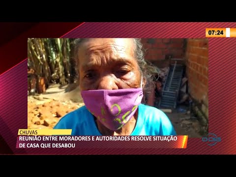 Reunião entre moradores e autoridades resolve situação de casa que desabou na Vila da Paz 19 05 2