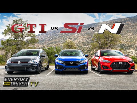 Hyundai Veloster N vs Honda Civic SI vs VW GTI - The Middles | Everyday Driver TV Season 5