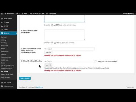 WP Rocket Lesson 3 Other WP Rocket Settings
