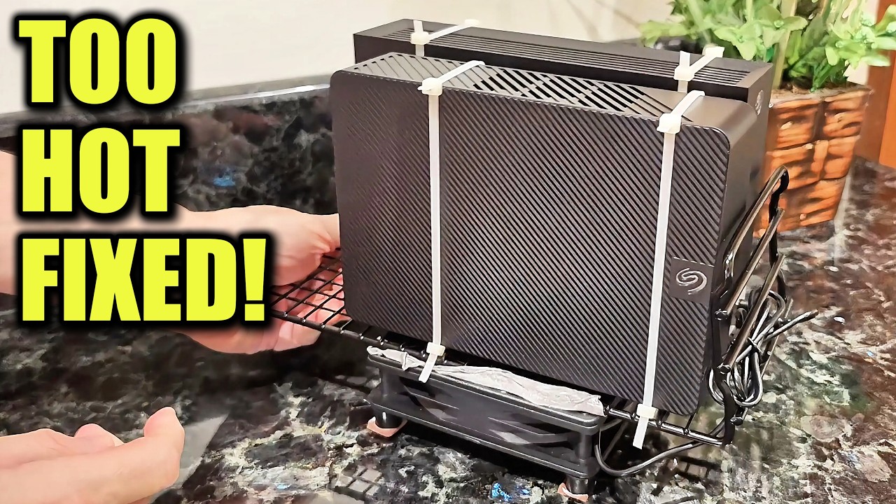Fixing OVERHEATING Hard Drives: The Shoe Rack Mod DIY