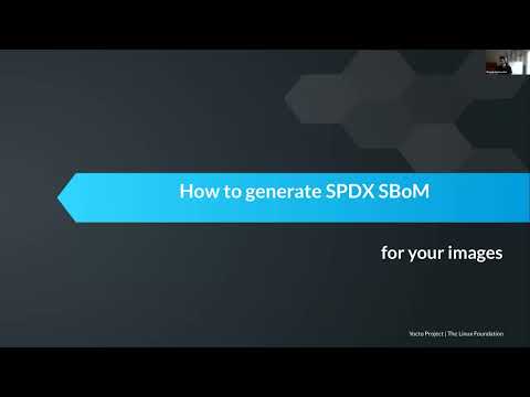 Bitbaking SPDX SBoM, Michael Opdenacker