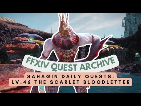 Lv.46 The Scarlet Bloodletter | No Commentary | FFXIV Quest Archive