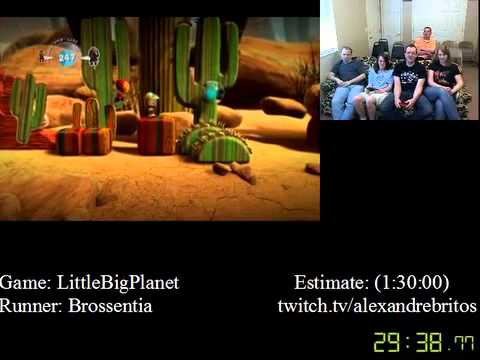 LittleBigPlanet in 1:27:16 - SPEED RUN by Brossentia - SGDQ 2012