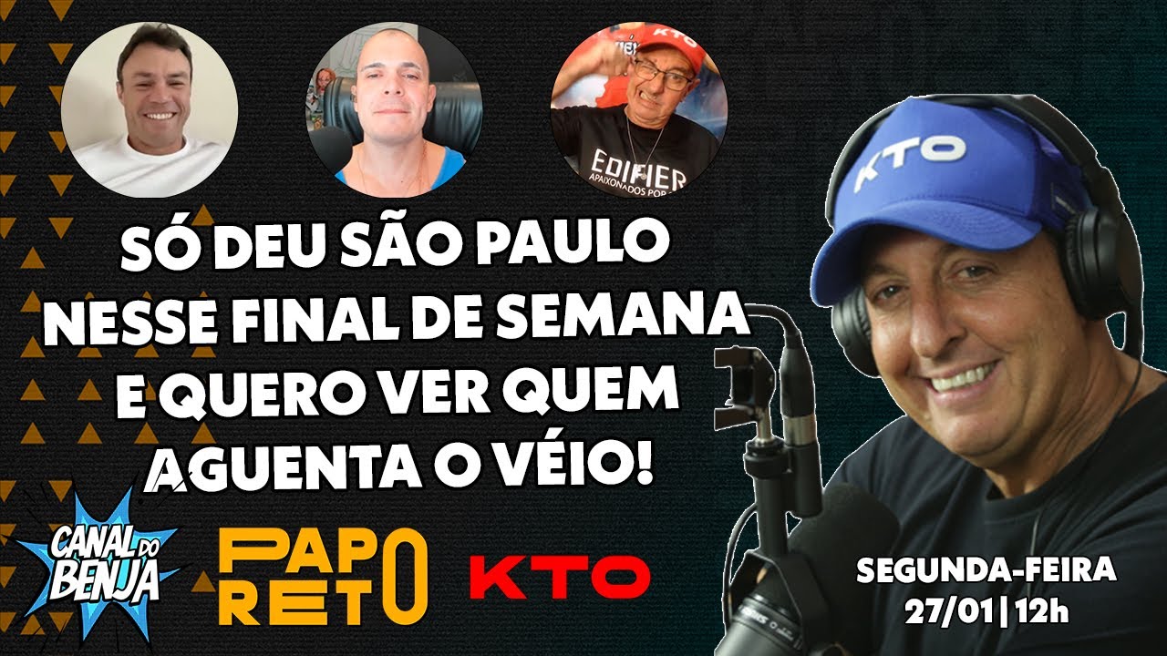 Papo Reto com Benja, Gladiador, Mano e Véio - ep. 373 - 27/01/2025