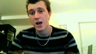 Singing Good Night Good Morning by Alexandra Burke and Ne-Yo.