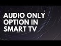 Audio Only / No display option in Smart TV | VU premium | DoubtBox