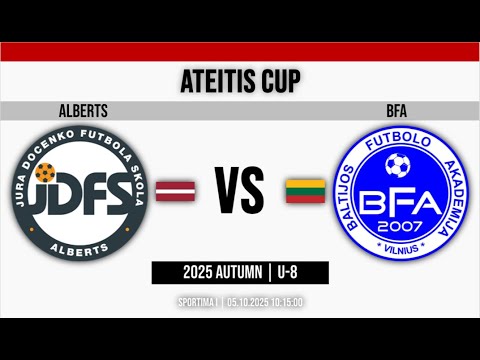 JDFS Alberts — Baltijos futbolo akademija | I | U-8