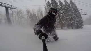 preview picture of video 'Jan 12 2015 Surprise Pow Day at Brighton Resort'