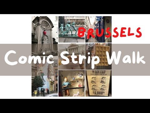 Comic Strip Walk, Brussels, Belgium.