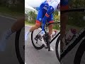 Rider Removes Stone From Shoe During Race Shorts