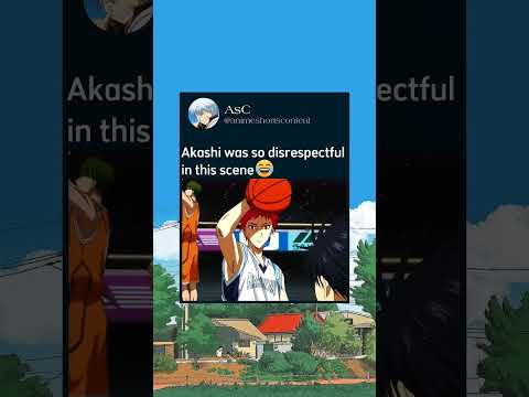 Akashi was so disrespectful in this scene😂 #shorts