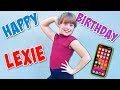 Lexie S Birthday With Cake And Presents