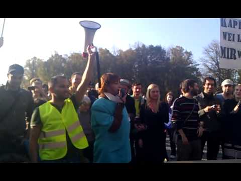 Occupy Berlin, 29.10.2011 Demo der 1%, Angela Merkel