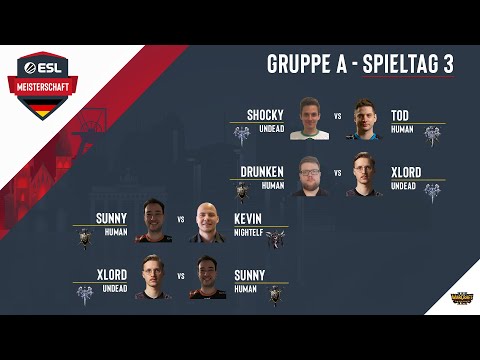WC3 - ToD vs. Shocky / XlorD vs. Drunken / Kevin vs. Sunny | ESL  Herbstmeisterschaft 2021