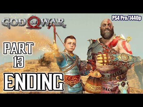 GOD OF WAR [ENDING] Walkthrough PART 13 (PS4 Pro) No Commentary Gameplay @ 1440p ✔