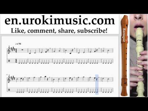 Recorder lessons (B.) Silvestre Dangond Nicky Jam - Cásate Conmigo Sheet Music Tutorial Part#1 um