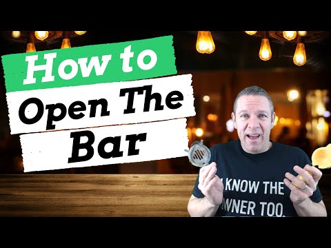 Bartender Training - How to Open & Set-Up the Bar - YouTube