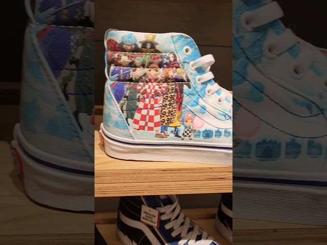 Vídeo relacionado con WANHONGYUE One Piece Anime Zapatillas Altas Zapatos de Lona con Cordones Zapatillas de Deporte Sneakers Unisex Adulto 42 EU Negro / 21