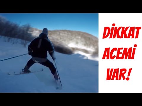 Profesyonel  Patenci İlk Defa Kayak Kayarsa ( Kartepe )