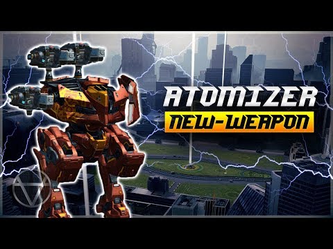 [WR] 🔥 New Weapon ATOMIZER Gameplay - Heat & Cooldown Time Test | War Robots