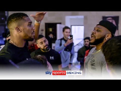 Anthony Joshua's HEATED clash with Jarrell Miller 😳