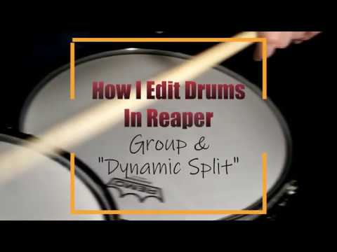 How I Group & Split Drum Tracks In Reaper