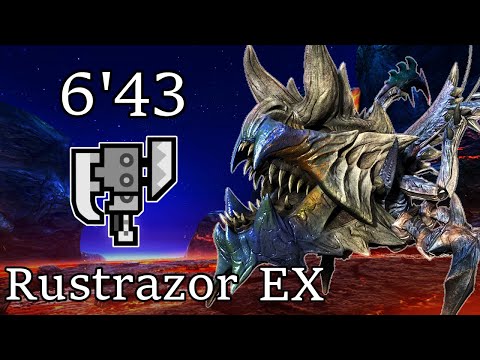MHGU/MHXX Rustrazor EX Solo TA[Striker Switch Axe][6'43"43]