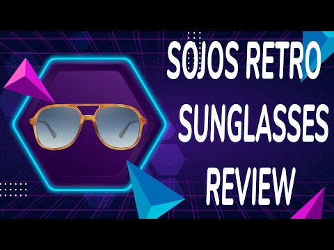 SOJOS Retro Square Polarized Aviator Sunglasses Review...