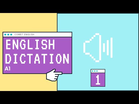 English Dictation A1 ✦ Dictation 1 ✦ Dictado en inglés