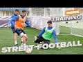 Street football and 1v1 in Real Madrid training