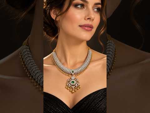 Emerald Cascade Luxury Diamond Necklace - Exquisite Green Gemstone Collar video 2
